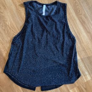 LULULEMON // Black Patterned Tank